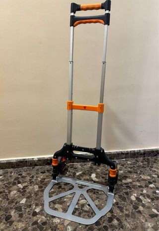 Carretilla Plegable Carga Naranja
