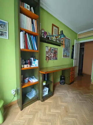 Conjunto Mesa Escritorio + Estantería