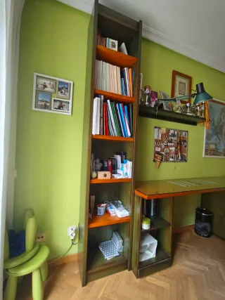 Conjunto Mesa Escritorio + Estantería