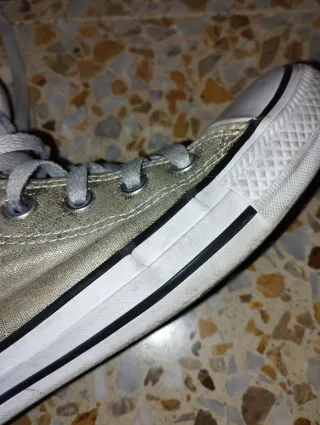 Converse plateadas talla 38,5