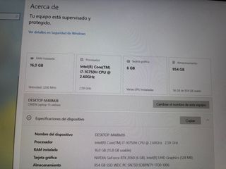 PORTÁTIL GAMING HP OMEN i7 16GB 1TB SSD 144Hz