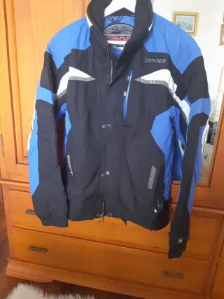 Chaqueta Spyder Hombre Negra y Azul
