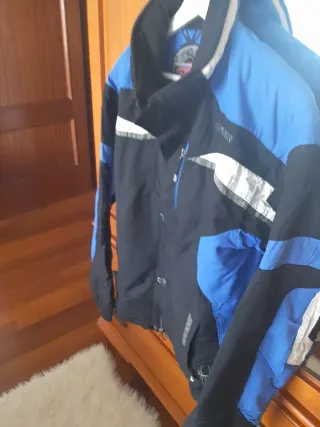 Chaqueta Spyder Hombre Negra y Azul