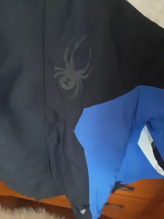 Chaqueta Spyder Hombre Negra y Azul