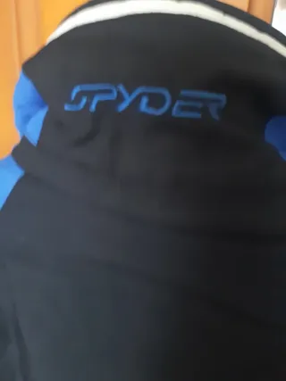 Chaqueta Spyder Hombre Negra y Azul