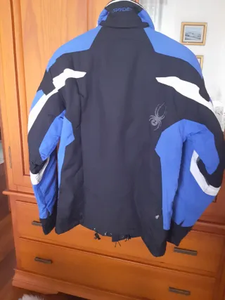 Chaqueta Spyder Hombre Negra y Azul