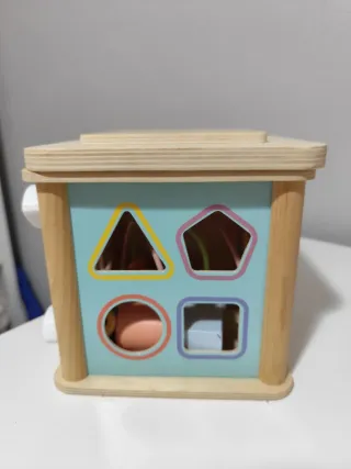 Juguete Educativo Madera Bloques y Cuentas