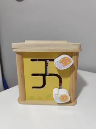 Juguete Educativo Madera Bloques y Cuentas