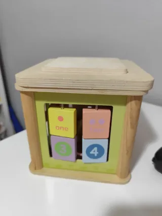 Juguete Educativo Madera Bloques y Cuentas