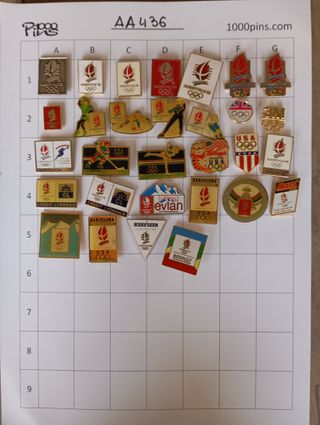 AA436 lote de pins de Albertville