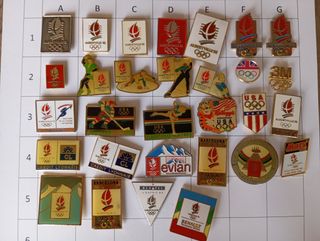 AA436 lote de pins de Albertville