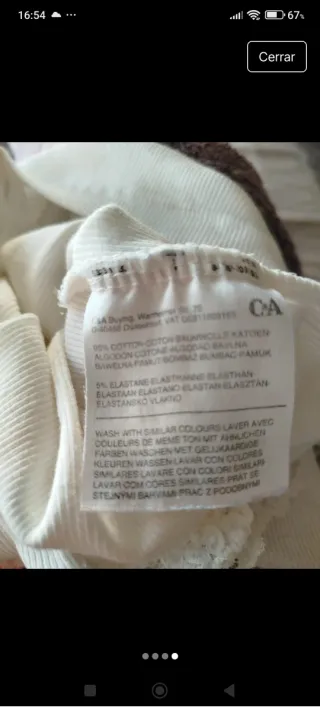 Camiseta blanca con encaje