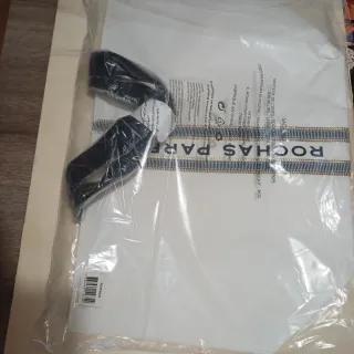 Bolso Rochas de algodón blanco