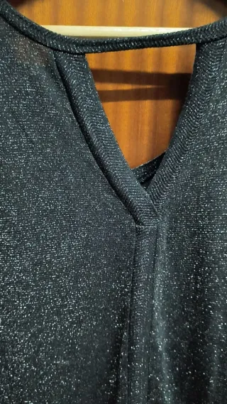 Blusa brillante talla L