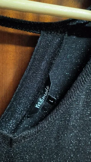 Blusa brillante talla L