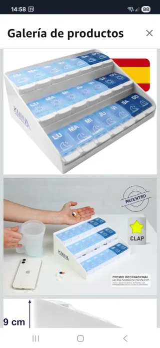 Pastillero Semanal KMINA 3 Niveles