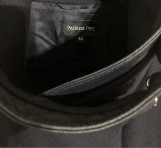 Cappotto Patrizia Pepe Lana Blu Tg 44