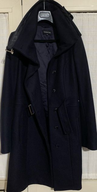 Cappotto Patrizia Pepe Lana Blu Tg 44