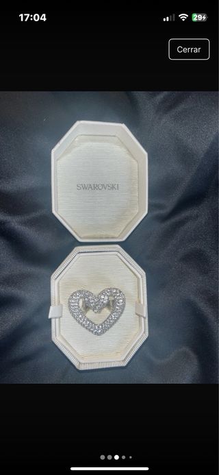 Anillo Swarovski Corazón Brillante