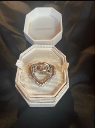 Anillo Swarovski Corazón Brillante