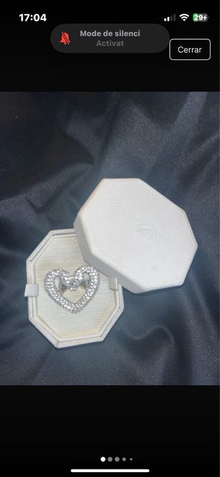 Anillo Swarovski Corazón Brillante