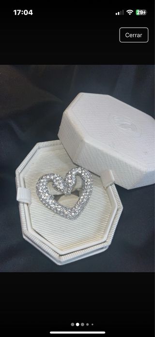 Anillo Swarovski Corazón Brillante