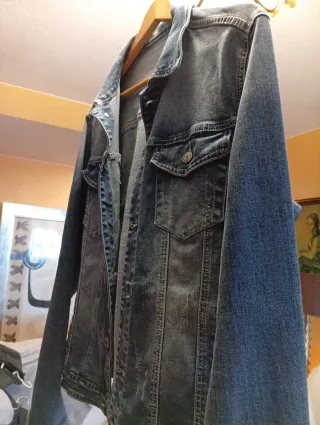 Chaqueta vaquera elástica hombre