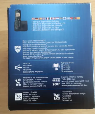 Teléfono Inalámbrico Panasonic KX-TGC250 Blanco