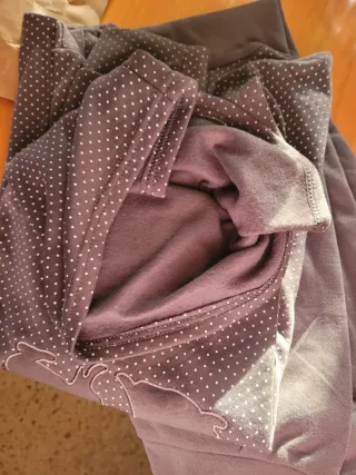 Pijama mujer felpa interior gris