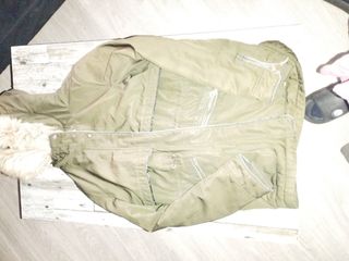 Abrigo de invierno marrón/verde