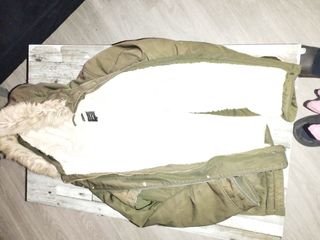 Abrigo de invierno marrón/verde