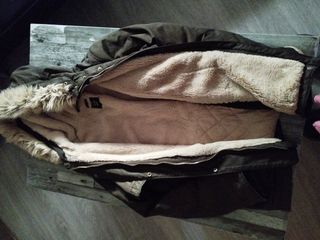 Abrigo de invierno marrón/verde