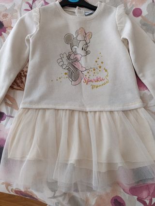 Vestido Minnie Mouse 2-3 años