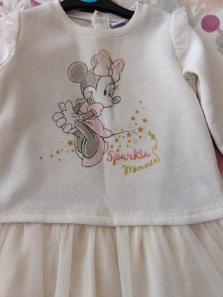 Vestido Minnie Mouse 2-3 años