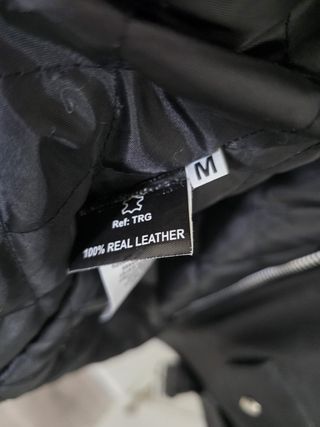 Cazadora de piel auténtica Reclaimed Vintage –