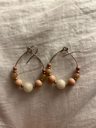 Pendientes aro con cuentas