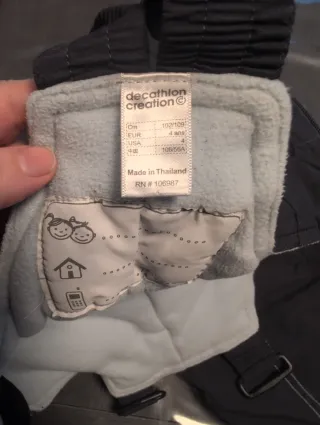 Pantalón de esquí Wedze para niño azul talla 4 año