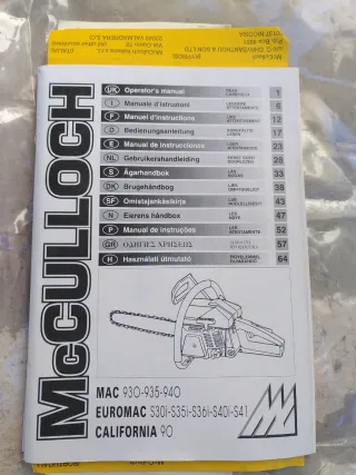 Motosierra McCulloch Euromac S-36i