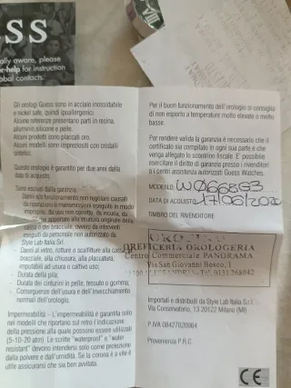 Orologio Guess Acciaio Uomo