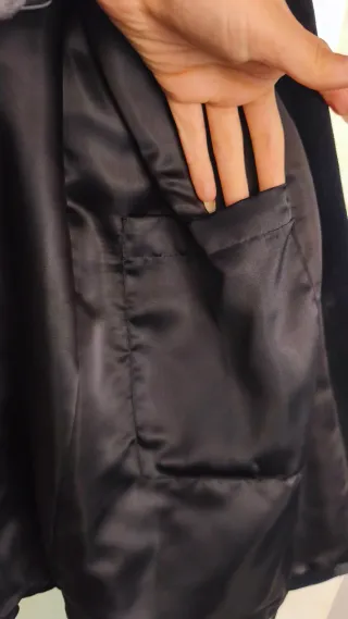 Abrigo largo paño mujer hecho a mano