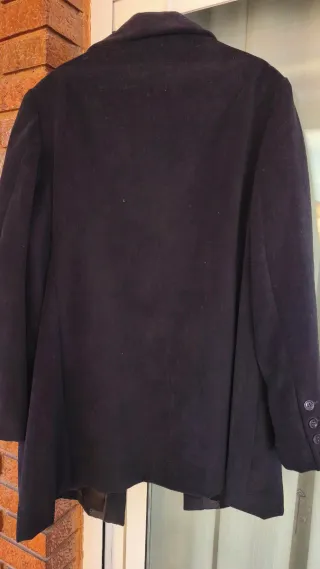 Abrigo largo paño mujer hecho a mano