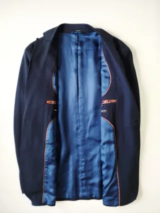 Blazer Massimo Dutti Azul Hombre