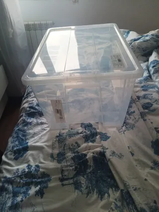 Caja organizadora Ikea 45L Transparente