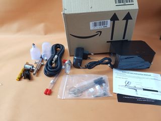 SET Aerografo con Compresor 40PSI Dual