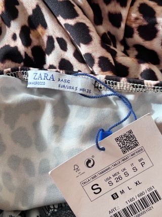 Vestido tirantes Zara estampado leopardo