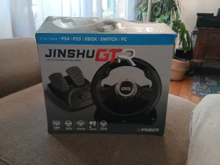 Volante Jinshu GTR con Pedales para PC/Consola