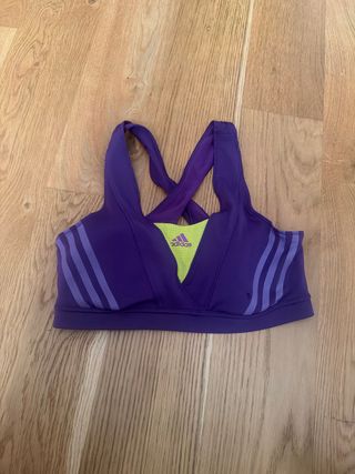 Sujetador deportivo talla L Adidas morado