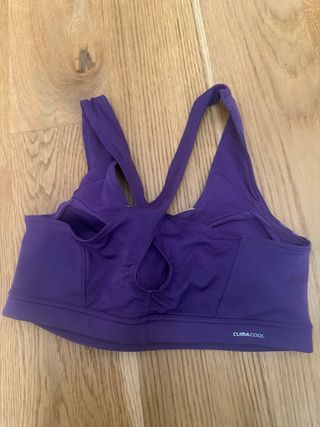 Sujetador deportivo talla L Adidas morado