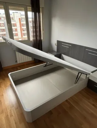 Canapé Matrimonio/Individual Madera y Metal