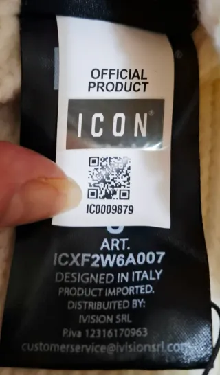 Cappello ICON bianco con etichetta taglia  unica